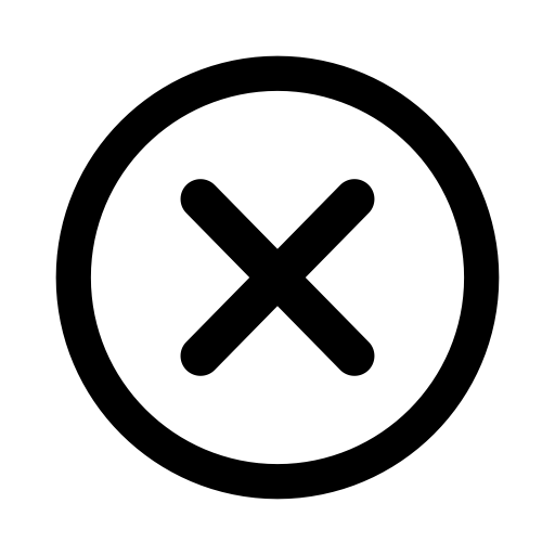 picture of an X to clear