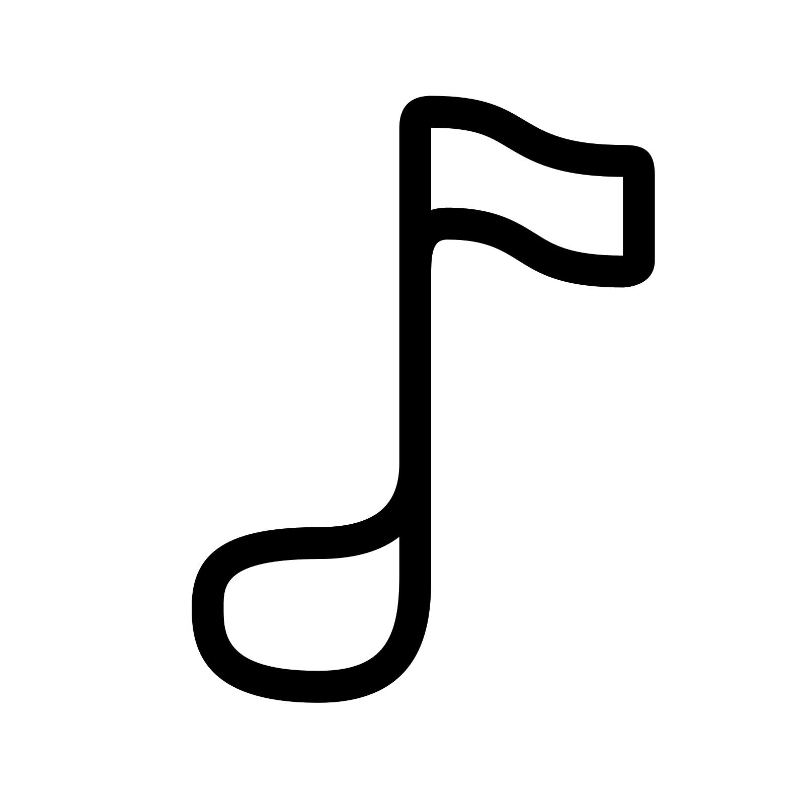 A picture of a music note