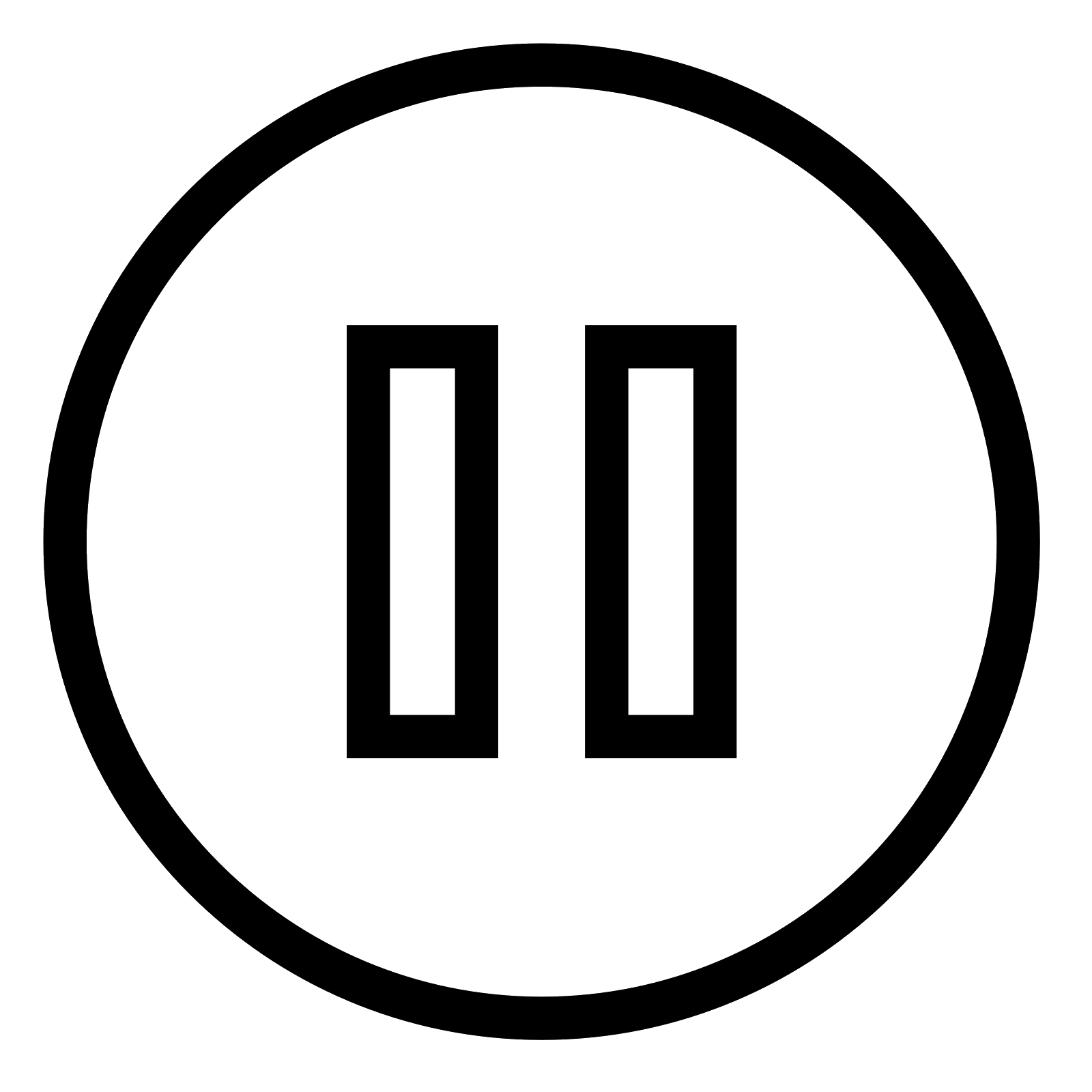 picture of a pause icon